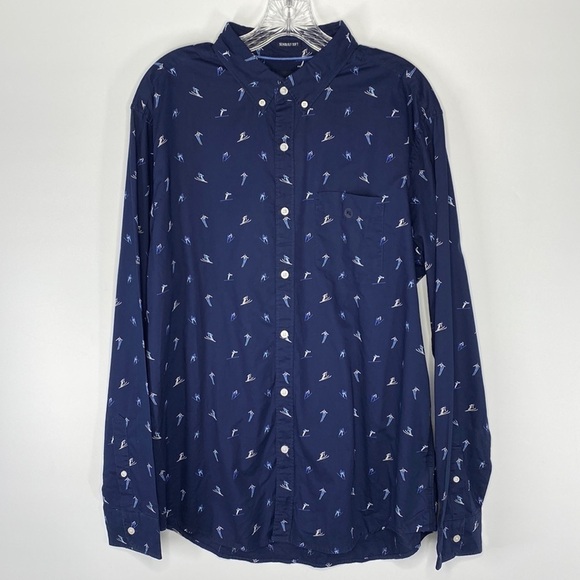 American Eagle Seriously Soft Skiing Long Sleeve Button Down Shirt XL NWOT - Picture 1 of 8